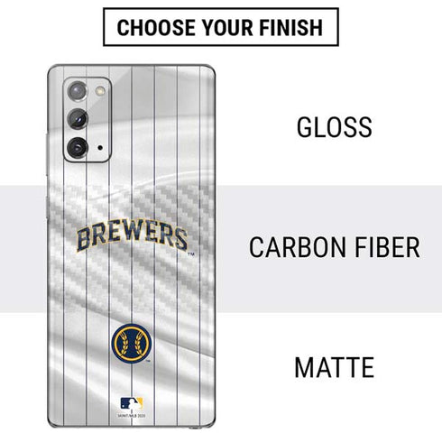 MLB Milwaukee Brewers Alternate/Away Jersey Galaxy Note20 5G Skin